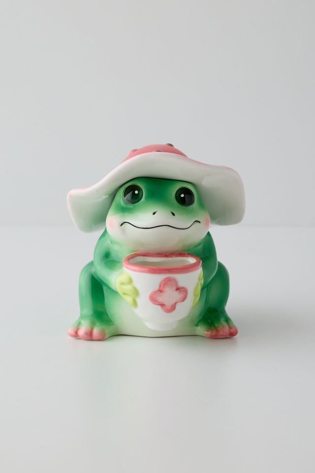 Frog Mushroom Hat Scented Ceramic Candle | Urban Outfitters