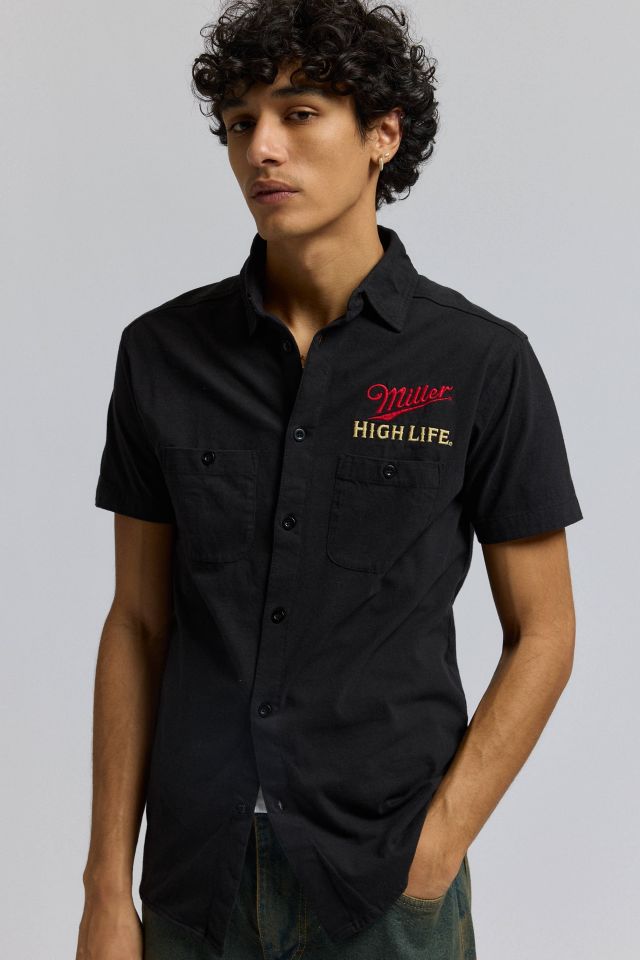 American Needle Miller High Life Embroidered Short Sleeve Button-Down Shirt #2