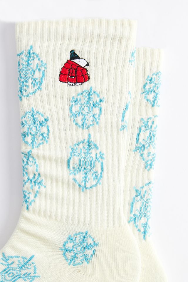 Peanuts Snoopy Puffer Jacket Crew Sock #1