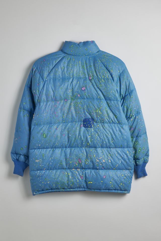 Vintage Paint Splatter Puffer Jacket | Urban Outfitters