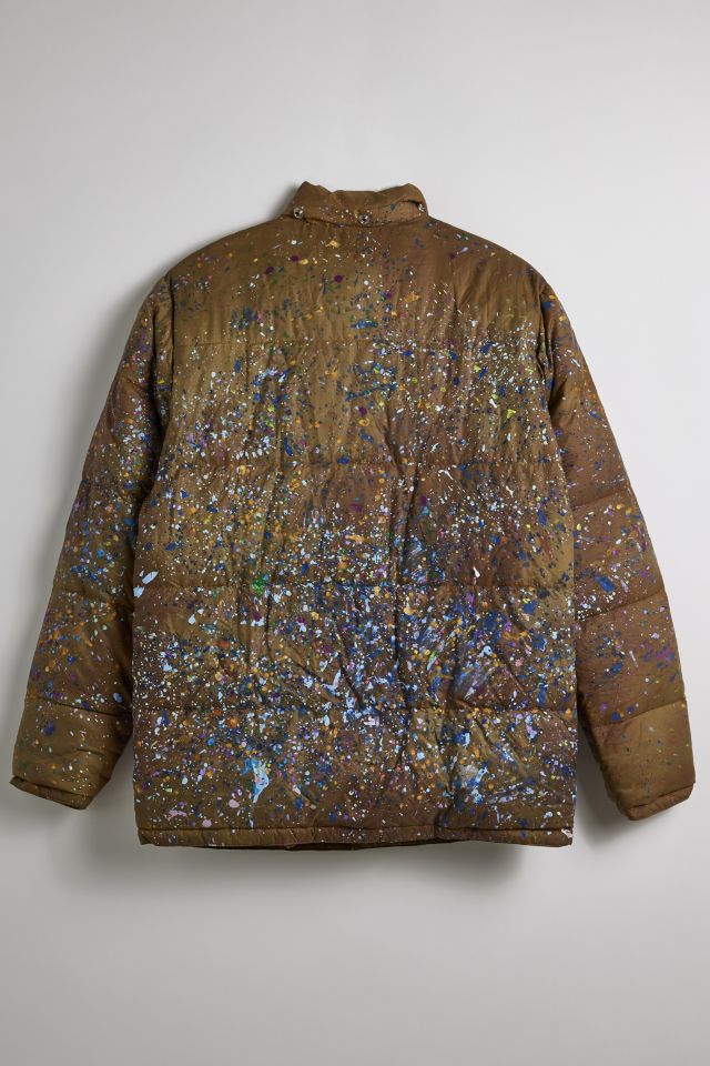 Vintage Paint Splatter Puffer Jacket | Urban Outfitters