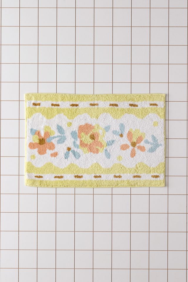 Josephine Floral Ribbon Tufted Bath Mat #1