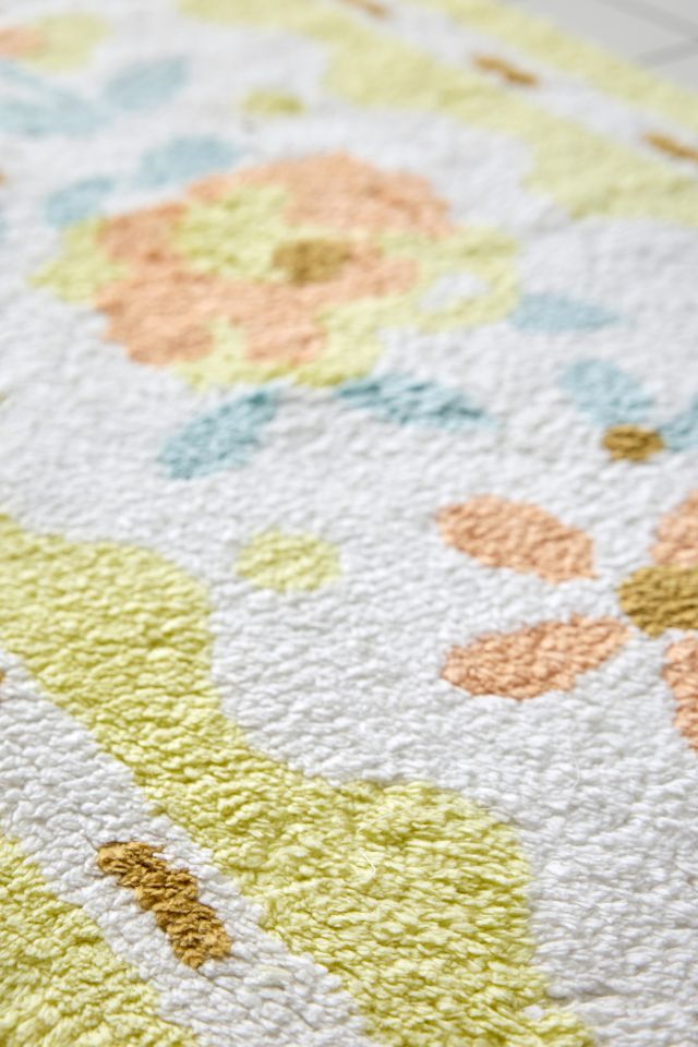 Josephine Floral Ribbon Tufted Bath Mat #2