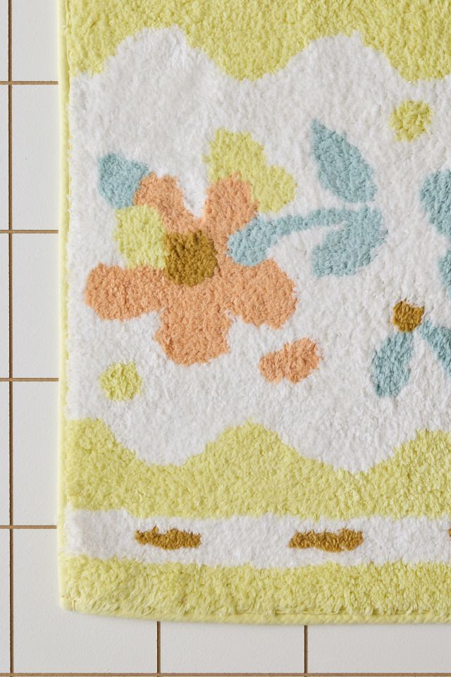 Josephine Floral Ribbon Tufted Bath Mat #3