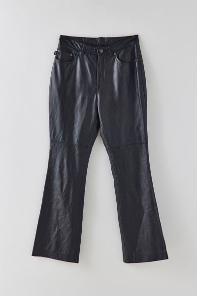 Vintage Flared Leather Pant