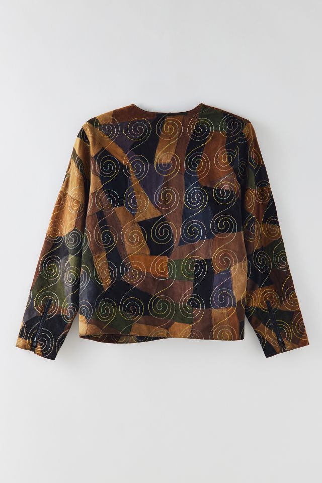 Vintage Suede & Leather Patchwork Jacket #1