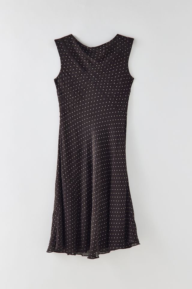 Vintage Polka Dot Maxi Dress #1