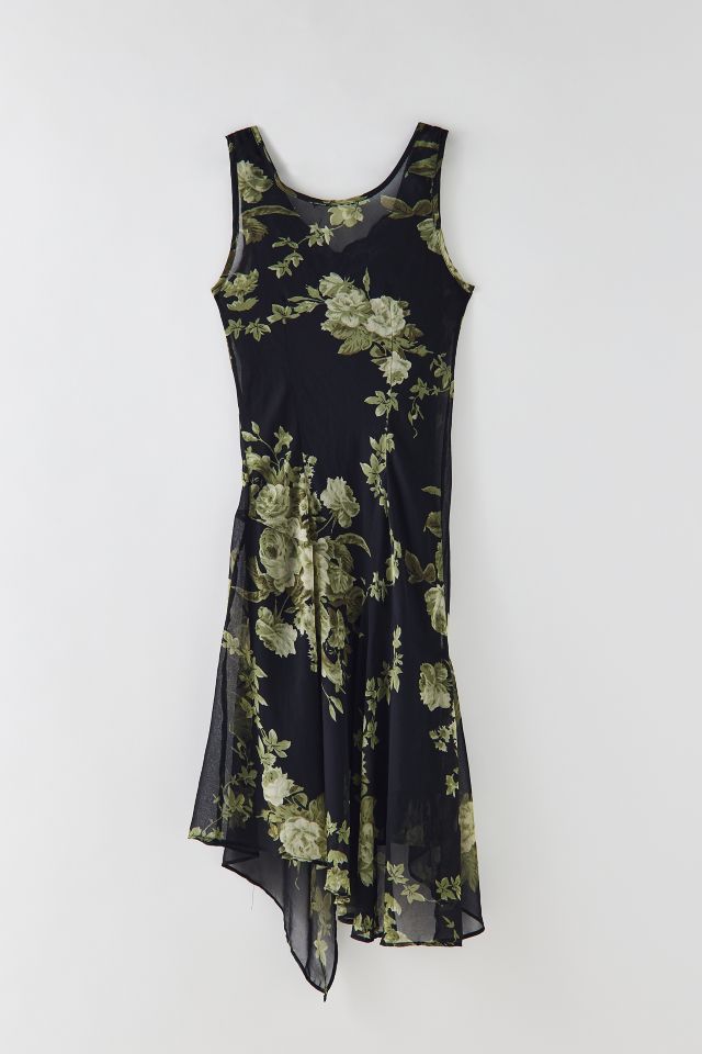 Vintage Floral Maxi Dress #1