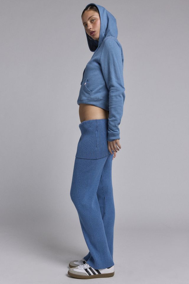 Another Girl Foldover Waistband Ribbed Knit Pant #2
