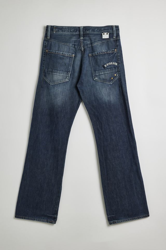 Vintage G-Star Size 32 Distressed Bootcut Jean #1