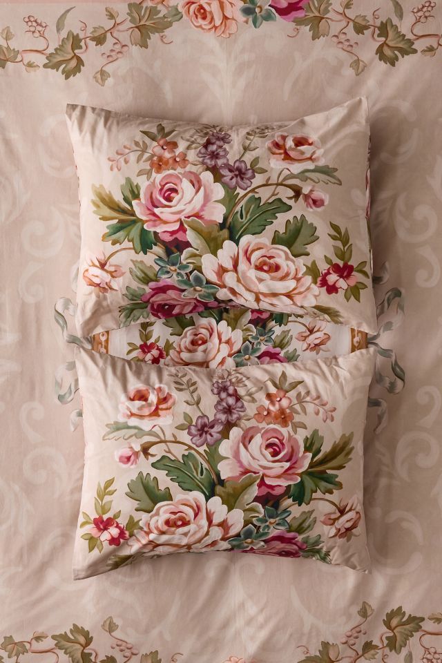 Antoinette Floral Pattern Sham Set #1