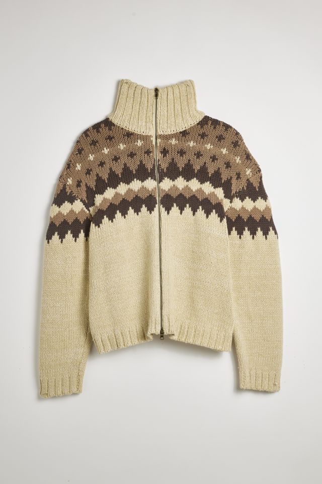 BDG Tacoma Patterned Full Zip Cardigan #1