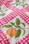 Gingham Fruit Breezy Cotton Percale Duvet Cover
