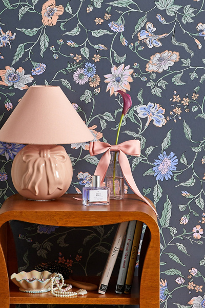 UO Home Ella Vine Floral Removable Wallpaper - Thumbnail 3