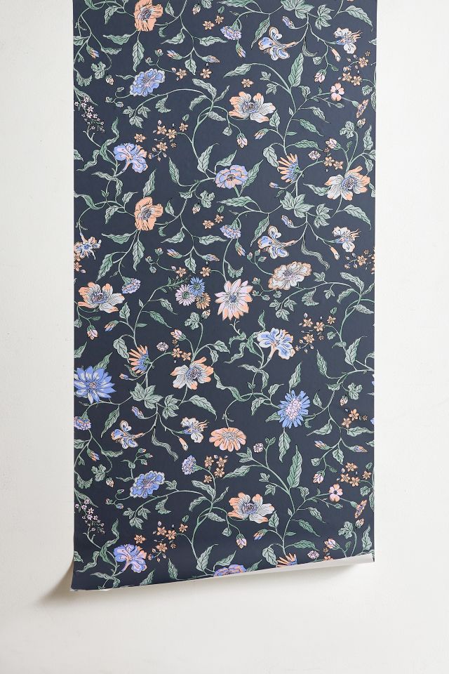 UO Home Ella Vine Floral Removable Wallpaper #1