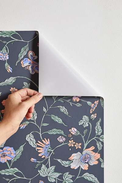 UO Home Ella Vine Floral Removable Wallpaper - Thumbnail 2