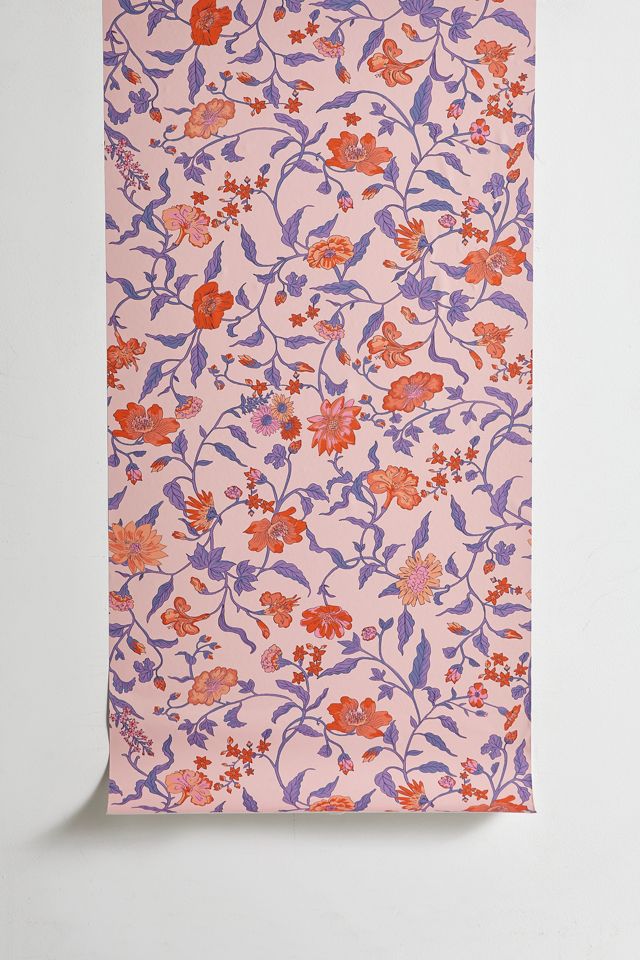 UO Home Ella Vine Floral Removable Wallpaper #1