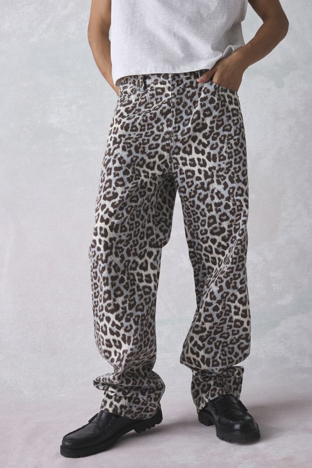 BDG Leopard Pattern Baggy Skate Fit Jean | Urban Outfitters