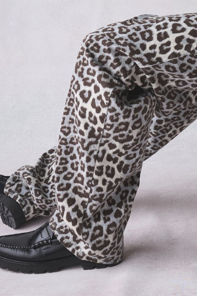 BDG Leopard Pattern Baggy Skate Fit Jean | Urban Outfitters