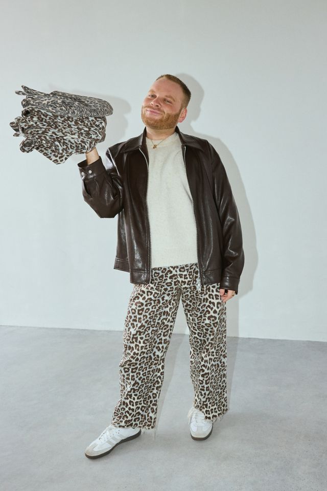 BDG Leopard Pattern Baggy Skate Fit Jean | Urban Outfitters
