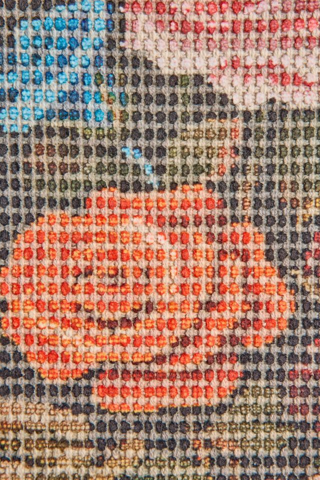 Roses Woven Column Wall Hanging #2