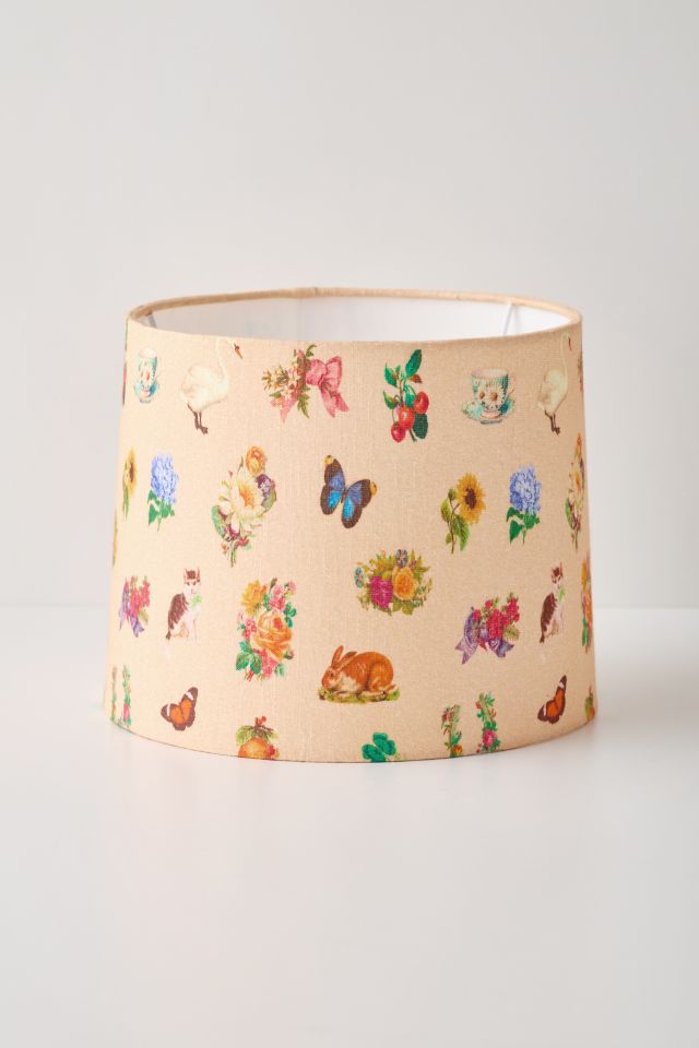 Vicki Collage Print Drum Lamp Shade #1