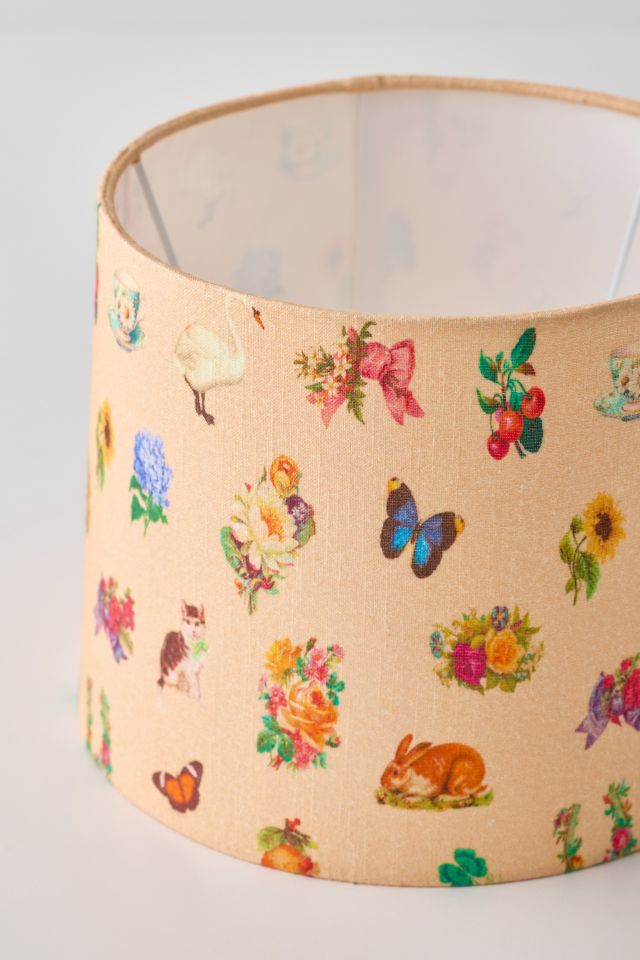 Vicki Collage Print Drum Lamp Shade #2