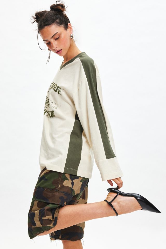 BDG Joanie Ivy League Ski Team Graphic Long Sleeve Jersey Tee #2