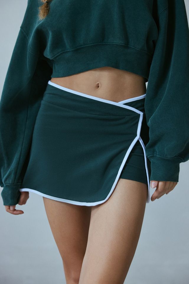 Out From Under Hit The Court Asymmetric Wrap Mini Skort #1