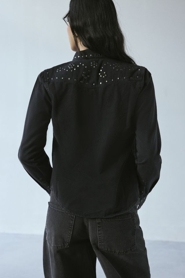 Chemise Western en Denim Cloutée Arielle BDG #2