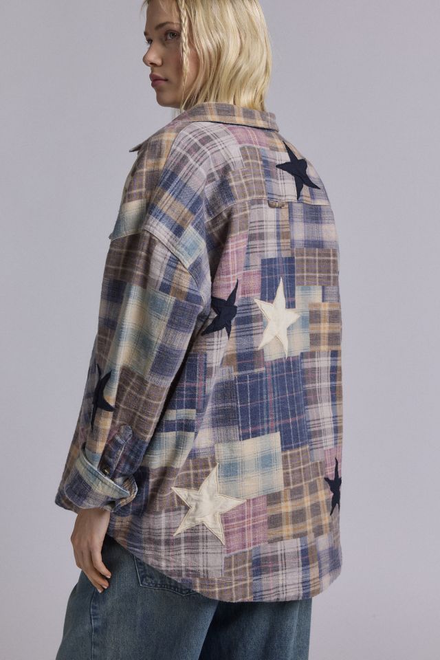 BDG Dani Cowboy Oversized Flannel Shirt #2