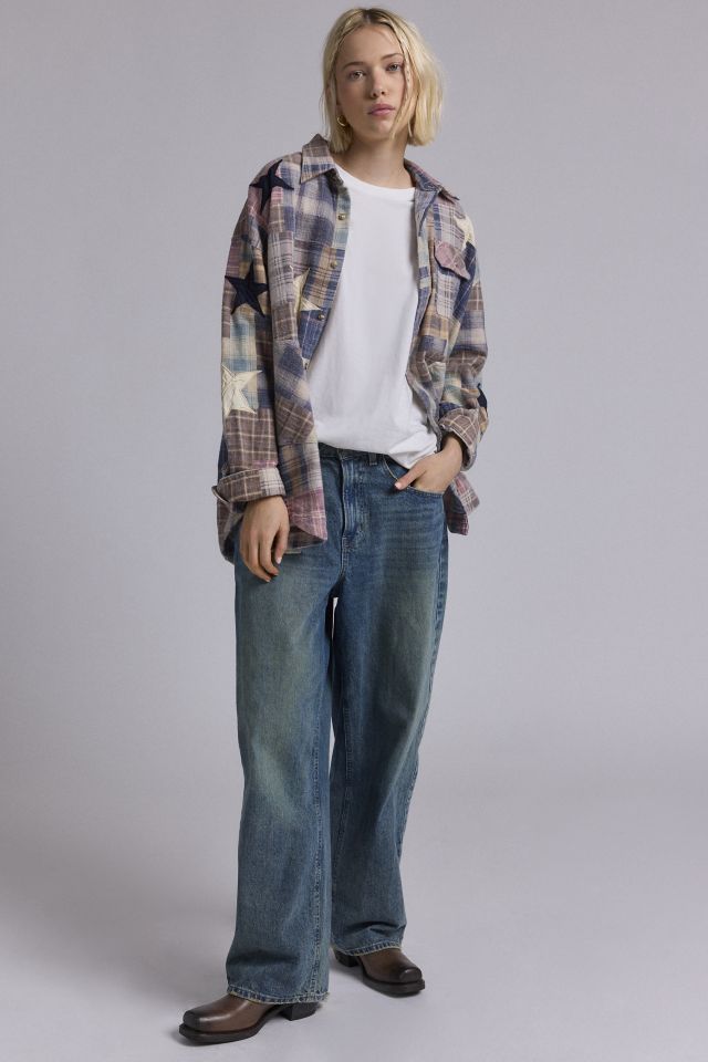 BDG Dani Cowboy Oversized Flannel Shirt #3