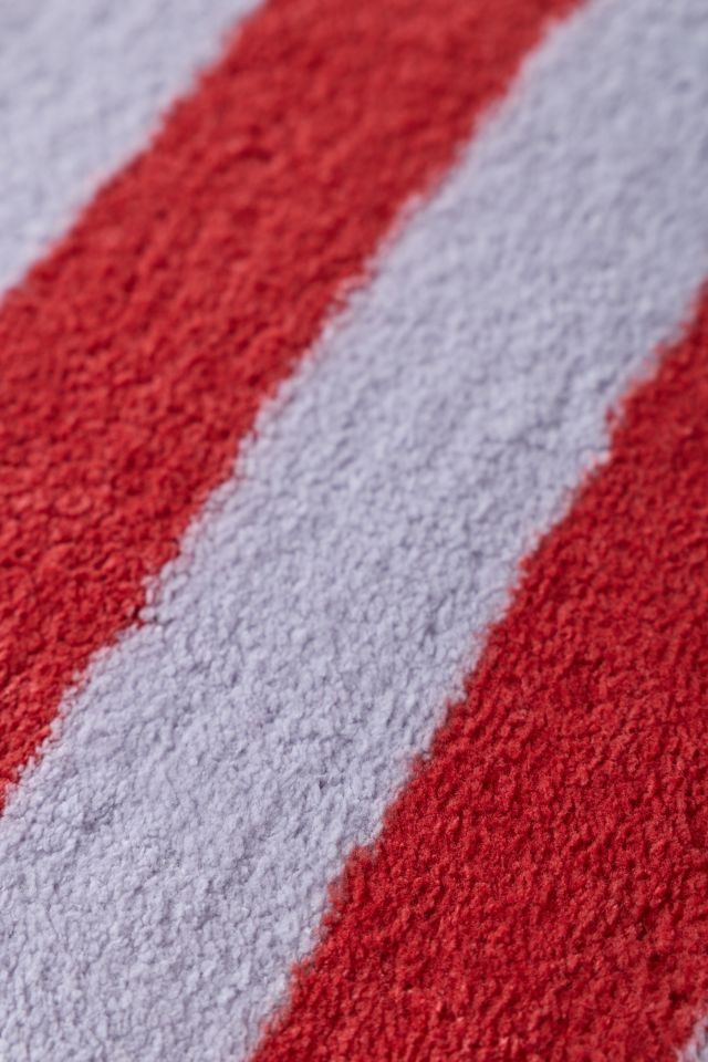 Awning Stripe Plush Printed Bath Mat #2