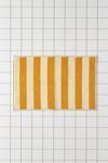 Awning Stripe Plush Printed Bath Mat