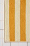 Awning Stripe Plush Printed Bath Mat