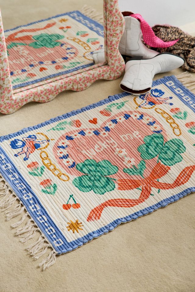 Lucky Me Screen Printed Rug #1