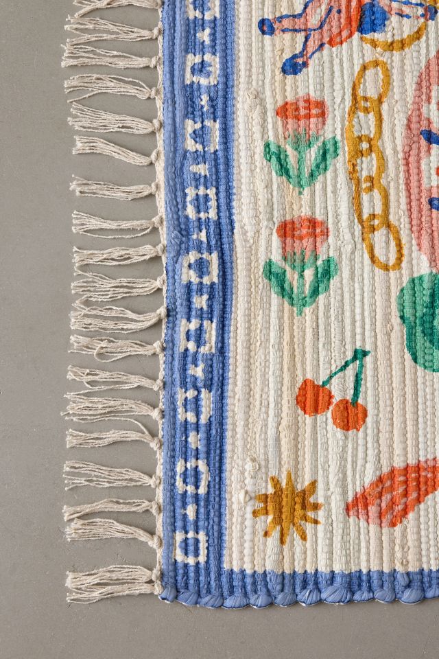 Lucky Me Screen Printed Rug #3