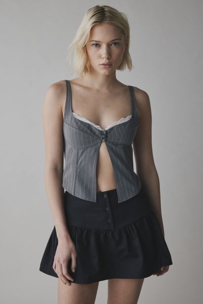 out from under dolce verano pinstripe flyaway corset cami