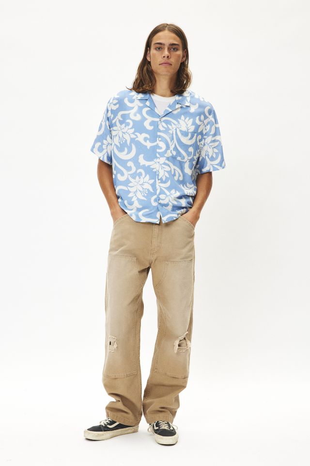 Chemise à manches courtes et motif d'hibiscus UO #3