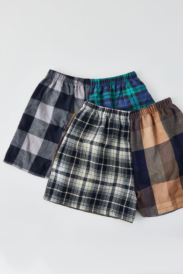 Urban Renewal Remade Pieced Flannel Boxer Short #1