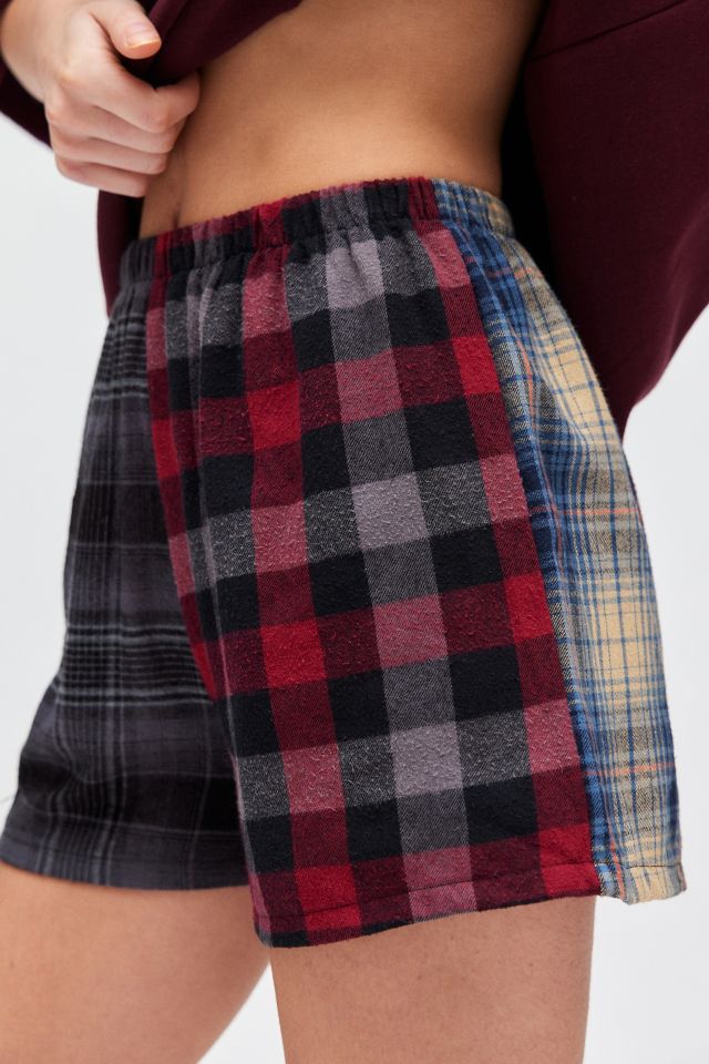 Urban Renewal Remade Pieced Flannel Boxer Short #3