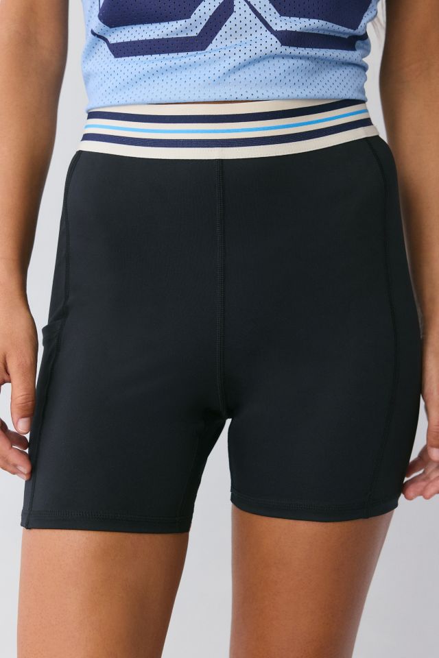Short de vélo taille haute à rayures FILA Mika #1