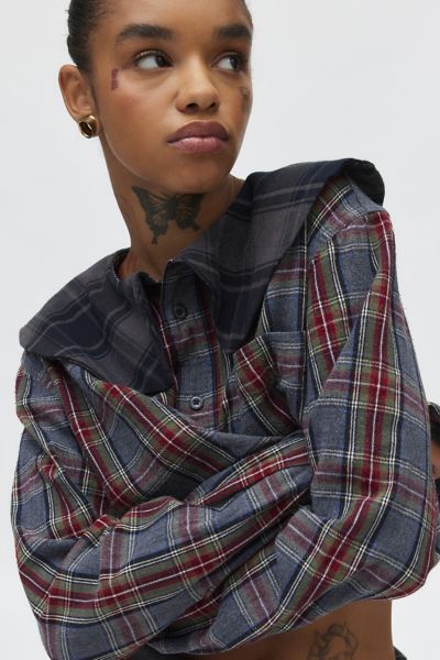 Urban Renewal Remade Peter Pan Collar Flannel Shirt