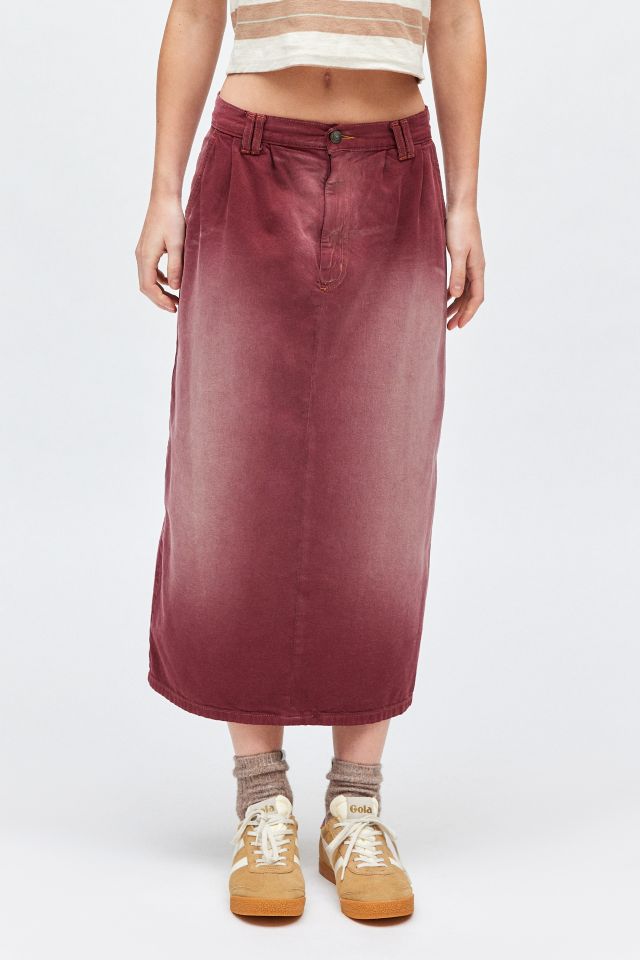 ReMADE By UO Faded Overdyed Denim Maxi Skirt #2