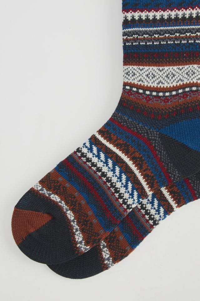 Fair Isle Crew Sock #1