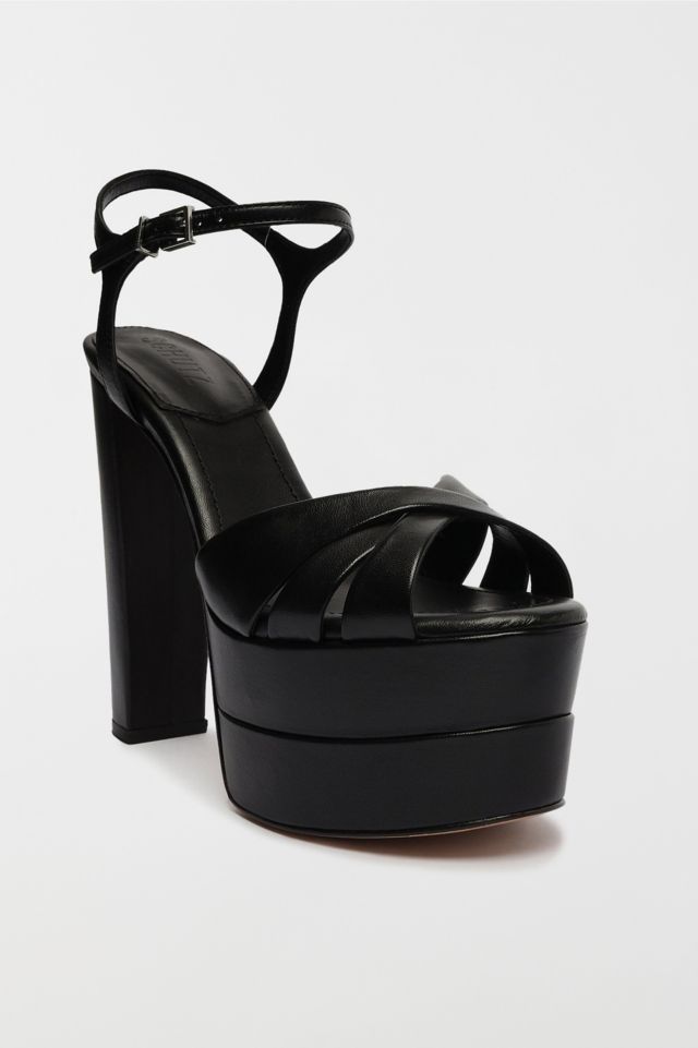 Schutz Leather High Platform Keefa Sandal #1