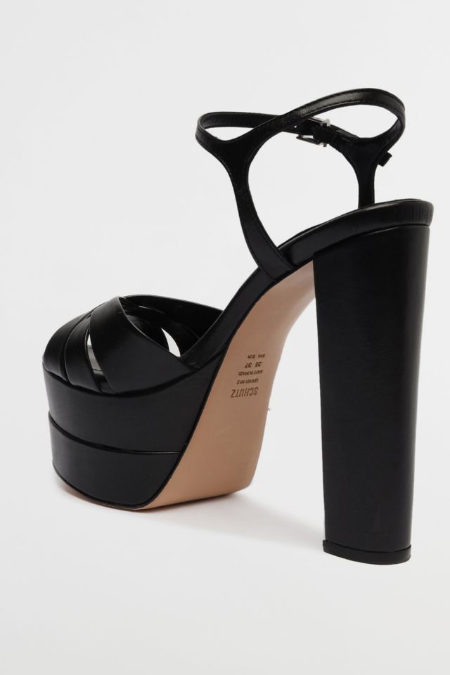 Schutz Leather High Platform Keefa Sandal #2
