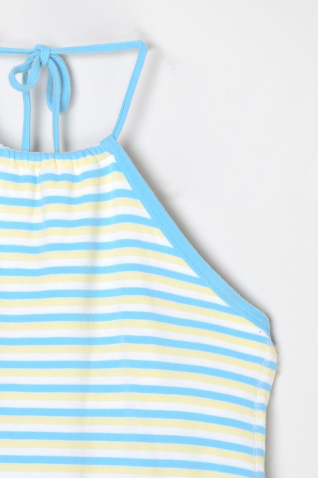 Vintage Y2k Striped Halter Tank Top | Urban Outfitters