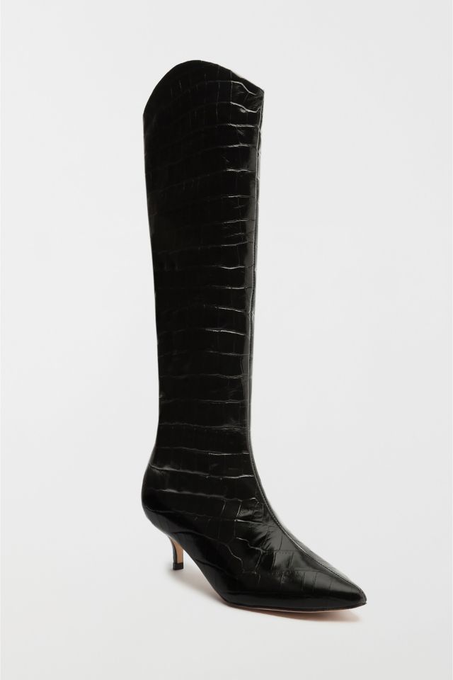 Schutz Maryana Leather Kitten Heel Boot #1