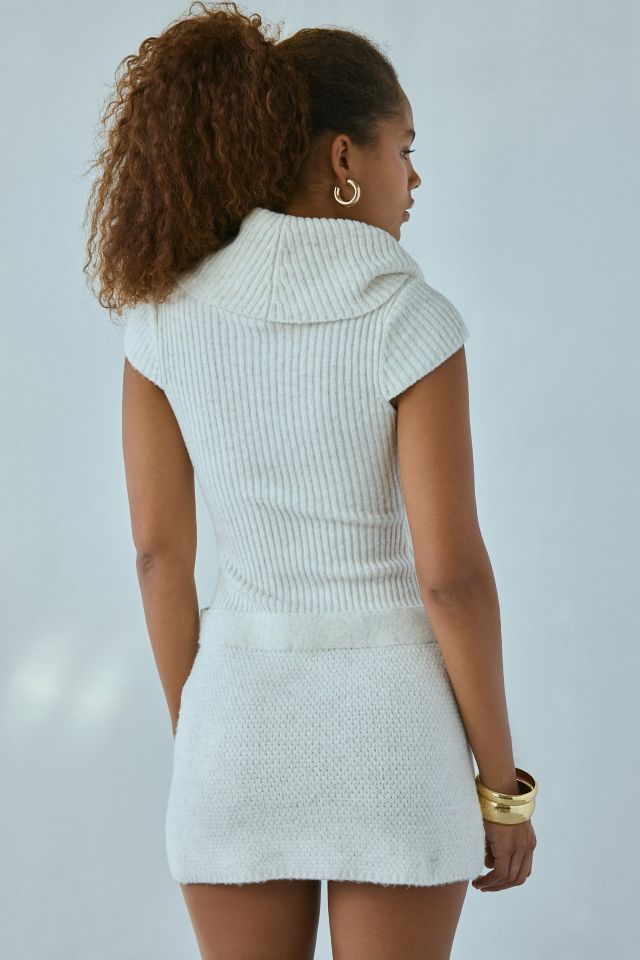 Kimchi Blue Elena Foldover Off-The-Shoulder Sweater Mini Dress #2